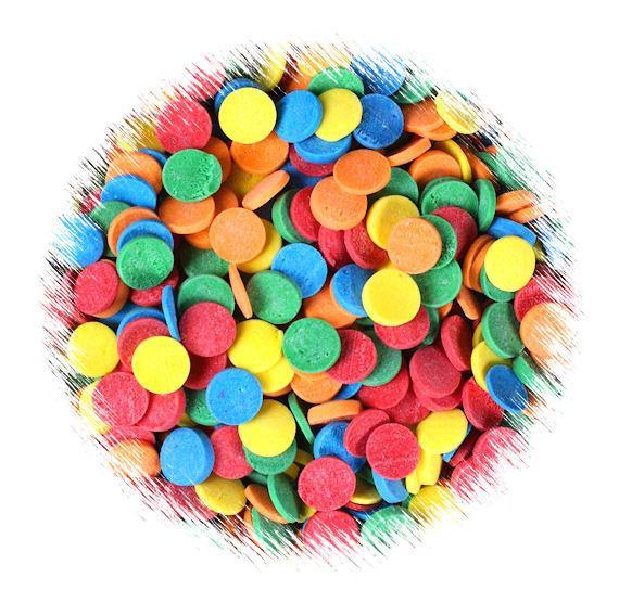 Rainbow Polka Dot Quin Sprinkles | www.sprinklebeesweet.com
