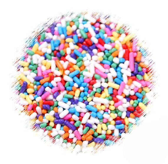 Bulk Jimmies Sprinkles: Rainbow | www.sprinklebeesweet.com