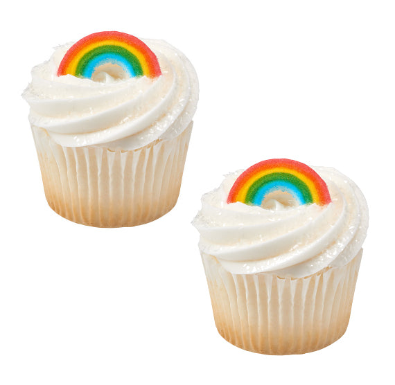 Rainbow Sugar Toppers | www.sprinklebeesweet.com