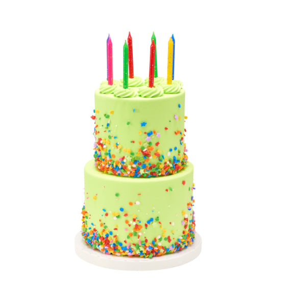 Rainbow Birthday Candles: Glitter | www.sprinklebeesweet.com