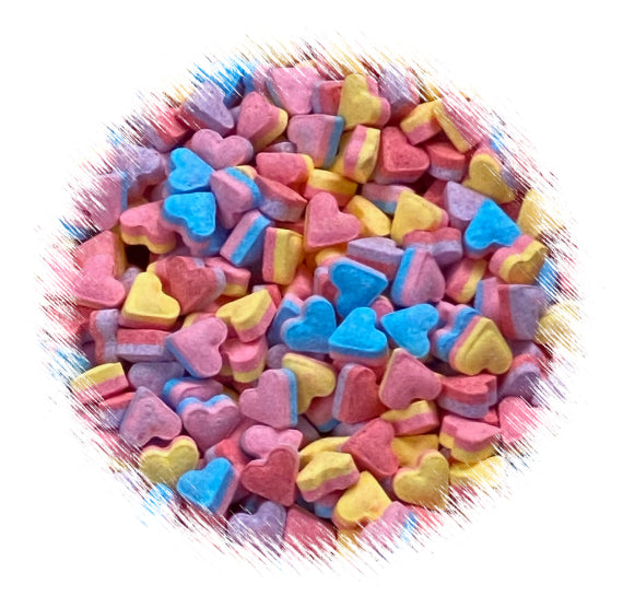 Colorful Heart Candy Sprinkles | www.sprinklebeesweet.com