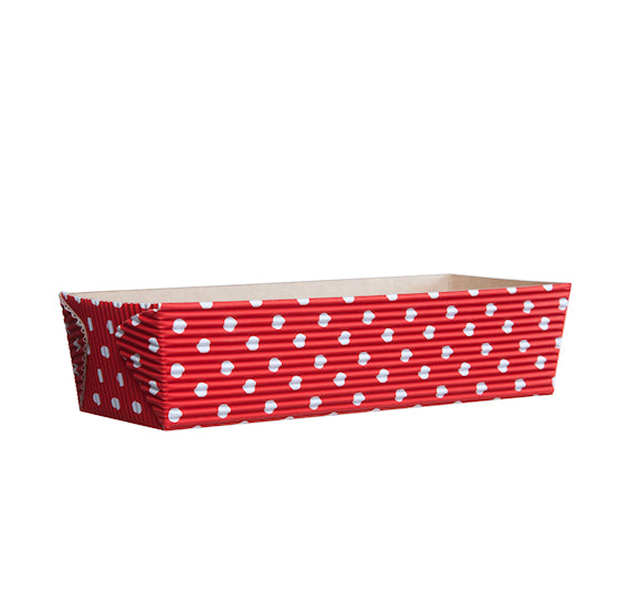 Paper Loaf Pans: Red Polka Dot | www.sprinklebeesweet.com