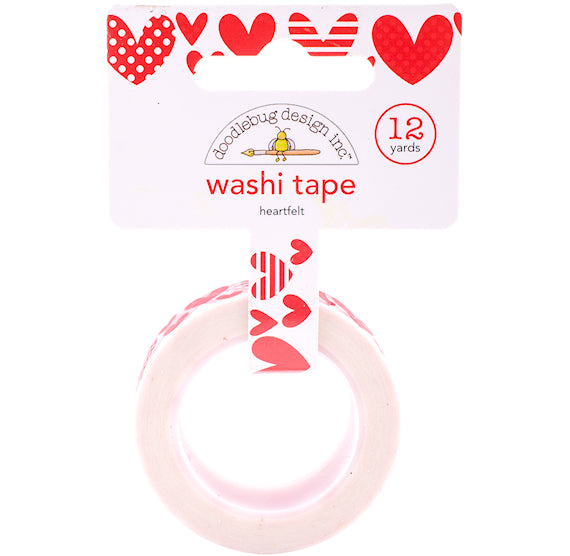 Red Heart Washi Tape | www.sprinklebeesweet.com