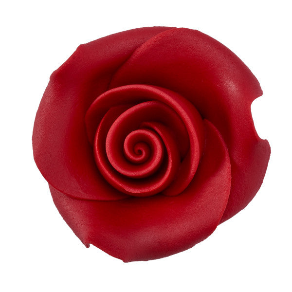 Edible Red Fondant Roses: 1.5" | www.sprinklebeesweet.com