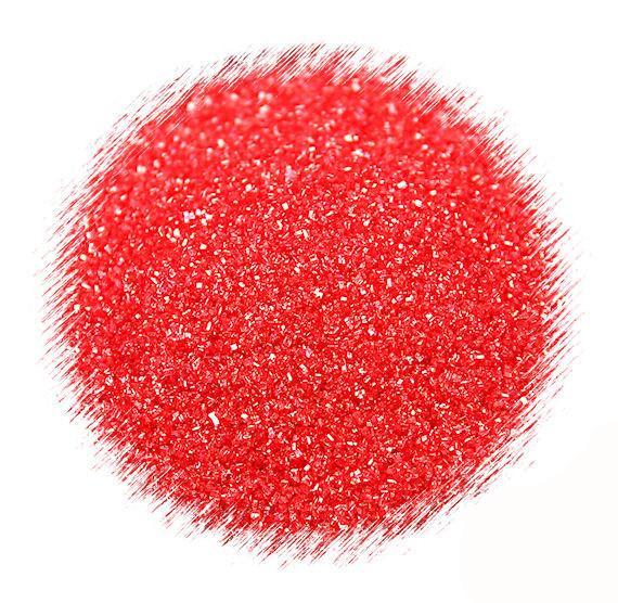 Red Sanding Sugar | www.sprinklebeesweet.com