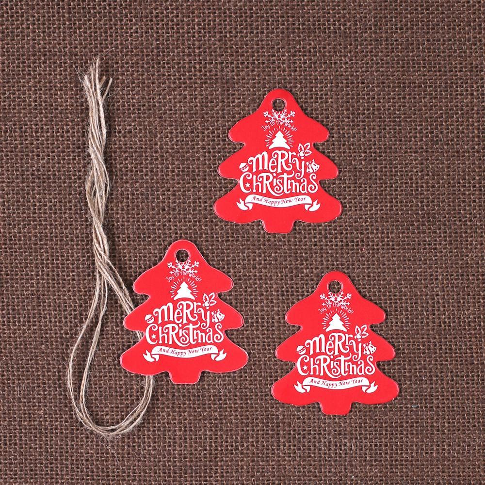 Christmas Tree Gift Tags: Red | www.sprinklebeesweet.com