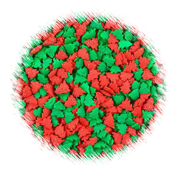 Christmas Tree Sprinkles: Red & Green | www.sprinklebeesweet.com