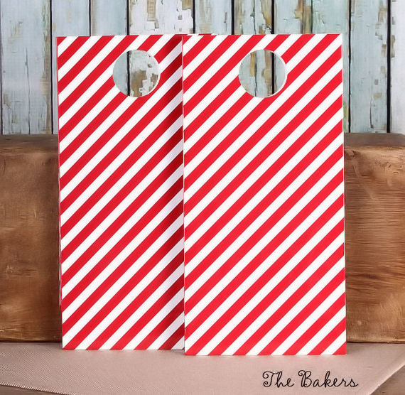 Red Gift Bags: Stripe | www.sprinklebeesweet.com