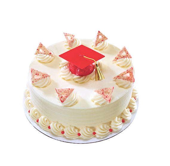 Red Graduation Cap Cake Toppers | www.sprinklebeesweet.com