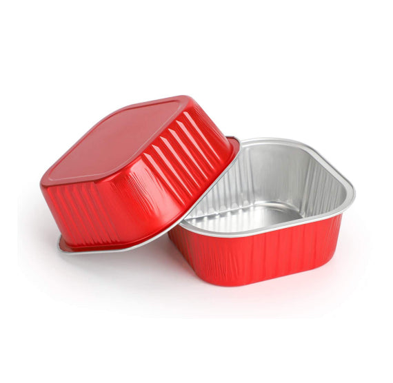 Square Snack Cake Pans with Lids: Red | www.sprinklebeesweet.com