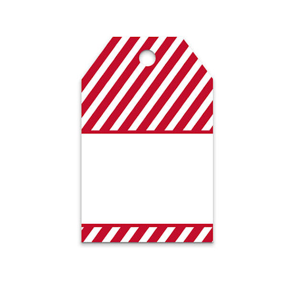 Red Stripe Gift Tags | www.sprinklebeesweet.com