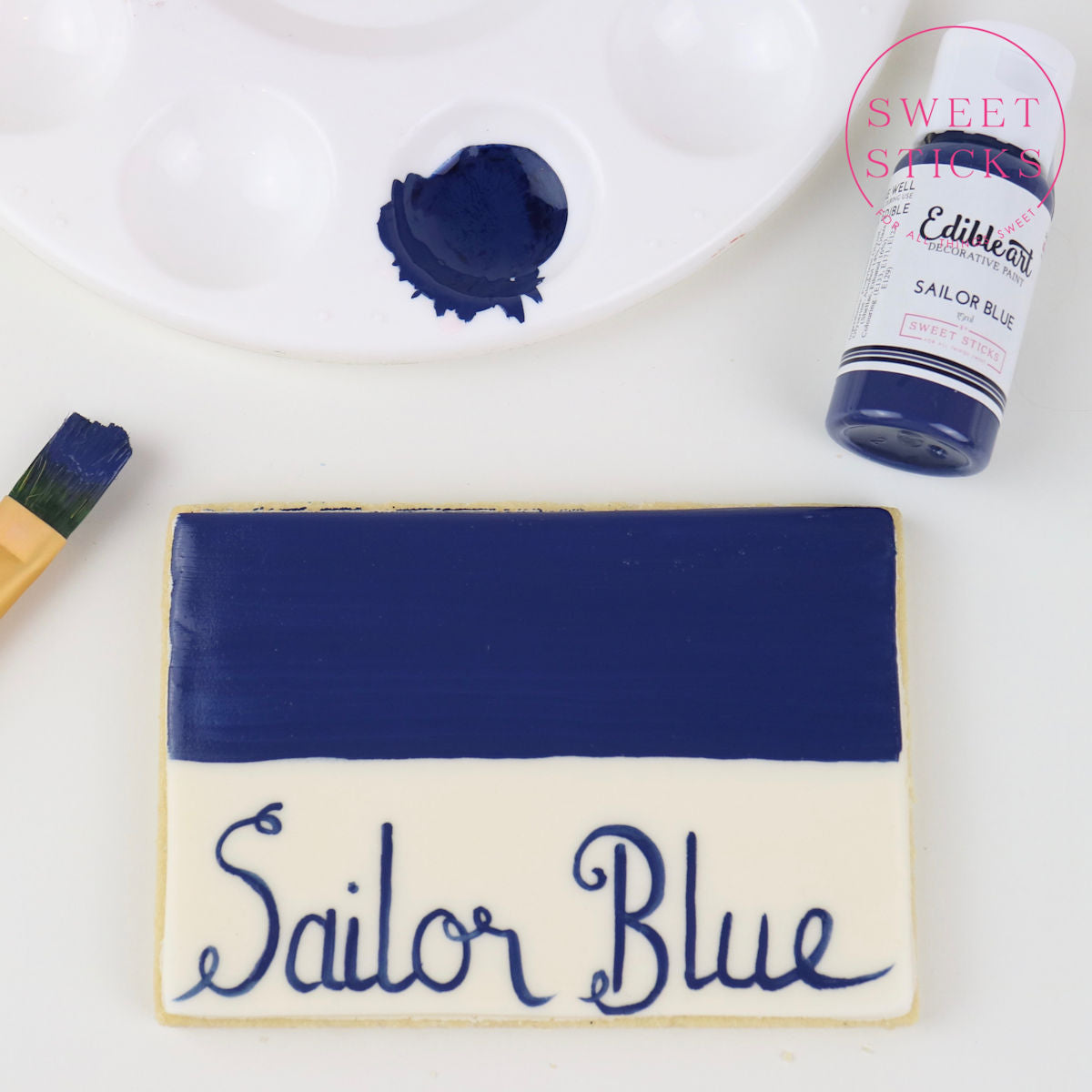 Sailor Blue Edible Art Paint | www.sprinklebeesweet.com