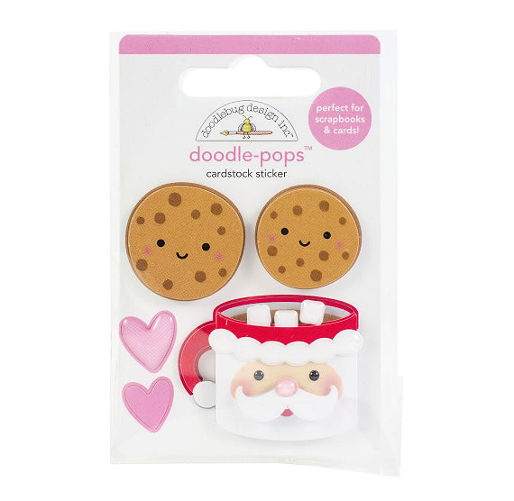 Doodle-Pops Stickers: Cookies for Santa | www.sprinklebeesweet.com