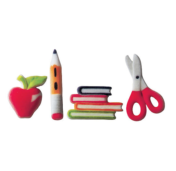 School Sugar Toppers: LAST SET OF 69 PIECES | www.sprinklebeesweet.com