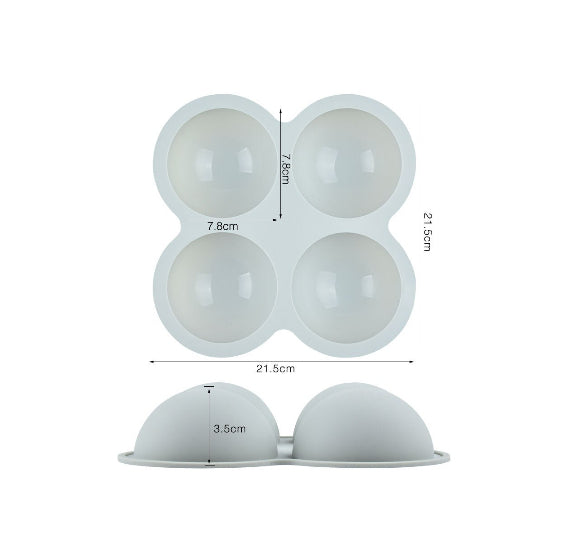 Silicone Sphere Mold: 3" Hot Cocoa Bomb Mold | www.sprinklebeesweet.com