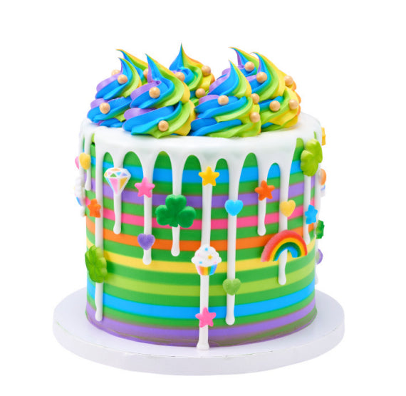 Mini Rainbow Sugar Toppers: Sweet Treats | www.sprinklebeesweet.com