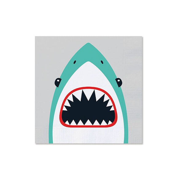 Shark Napkins | www.sprinklebeesweet.com