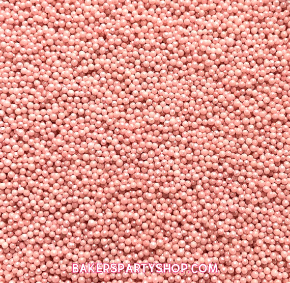 Shimmer Nonpareils: Soft Nude Pink | www.sprinklebeesweet.com