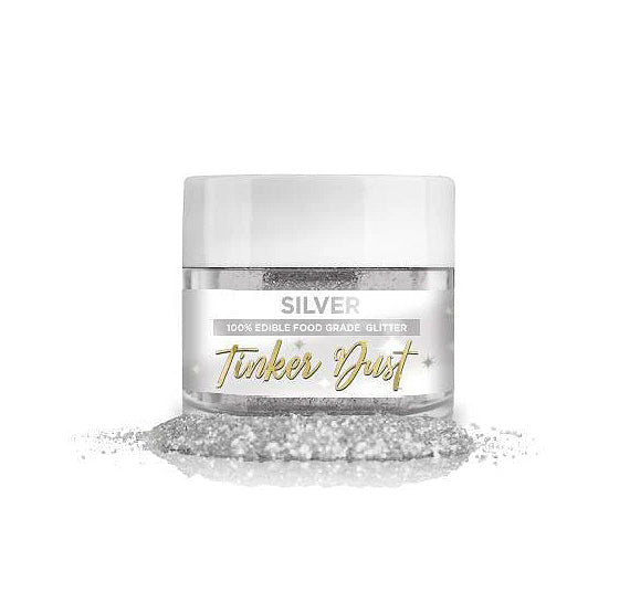 Tinker Dust Silver Edible Glitter | www.sprinklebeesweet.com