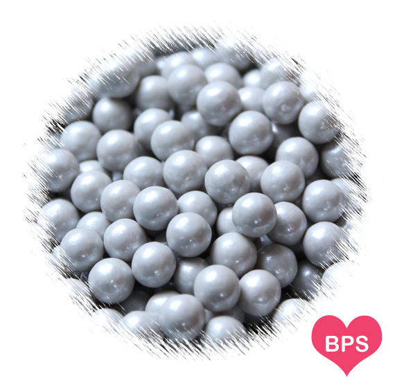 Silver Sugar Pearls: 7mm | www.sprinklebeesweet.com