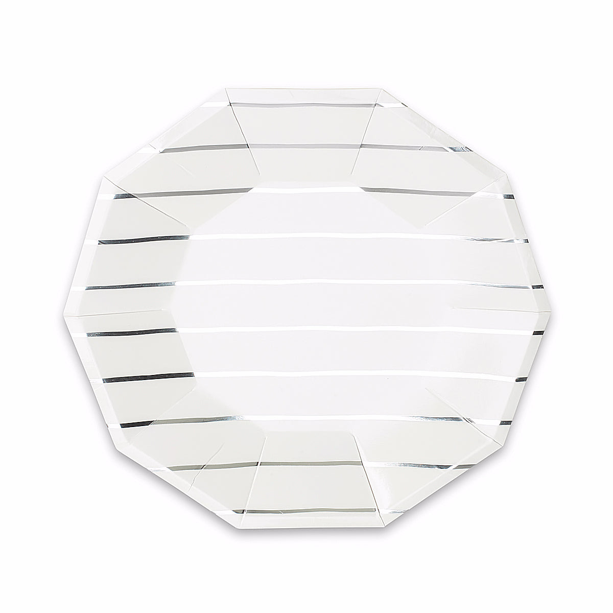 Striped Small Silver Plates | www.sprinklebeesweet.com