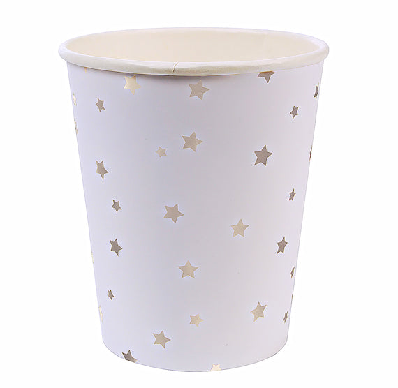Silver Star Paper Cups | www.sprinklebeesweet.com