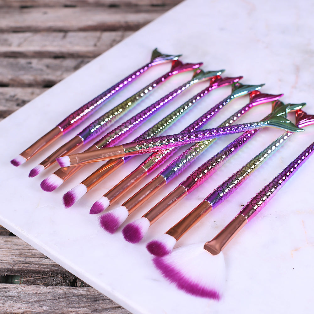 Rainbow Mermaid Paint Brush Set: Small | www.sprinklebeesweet.com