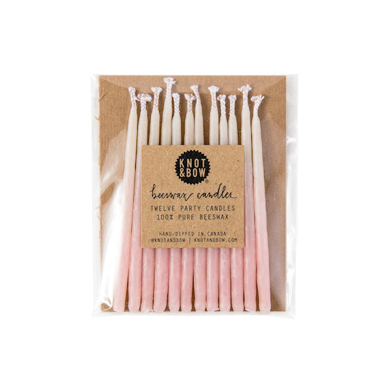 Light Pink Party Candles: 3" | www.sprinklebeesweet.com
