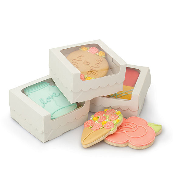 Sweet Sugarbelle Cookie Boxes: White | www.sprinklebeesweet.com