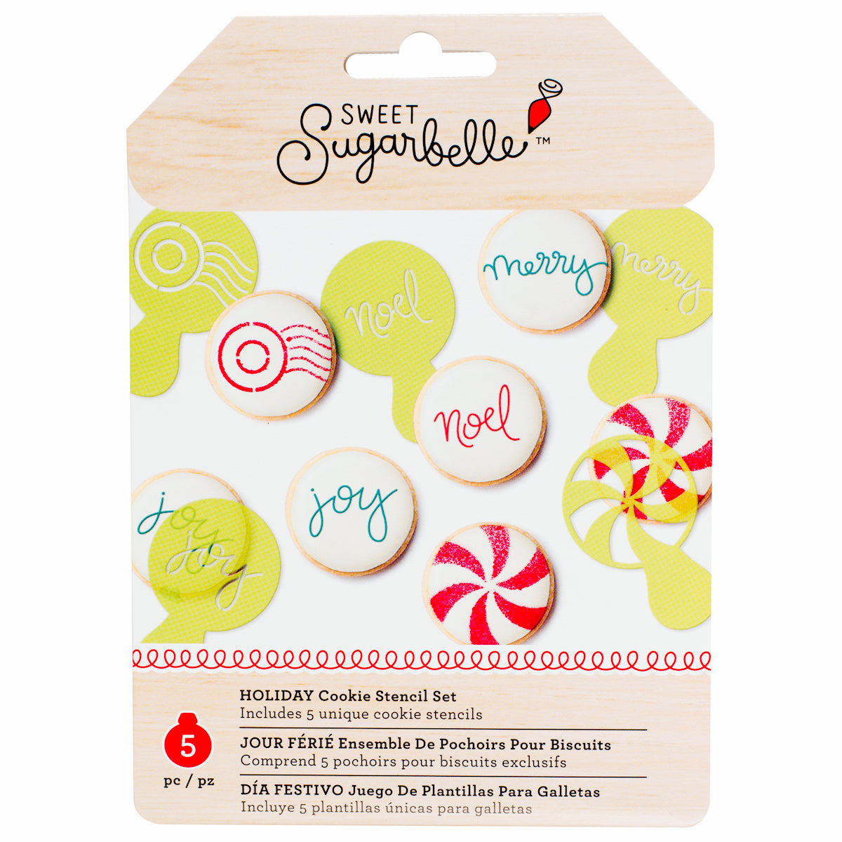 Sweet Sugarbelle Christmas Cookie Stencil Set: Small | www.sprinklebeesweet.com