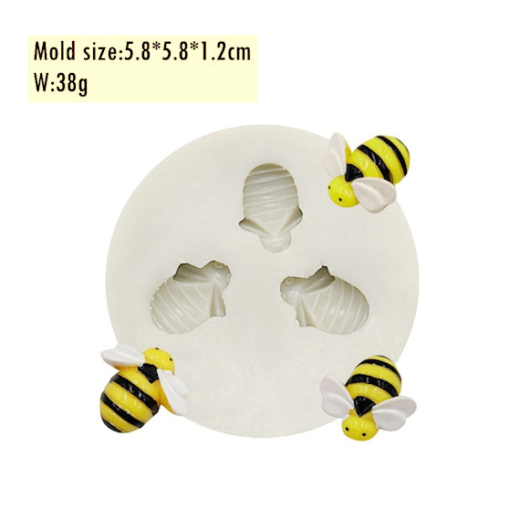 Bumble Bee Fondant Mold | www.sprinklebeesweet.com