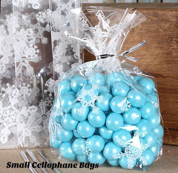 White Confetti Dot Treat Bag Kit: Holiday Snow | www.sprinklebeesweet.com
