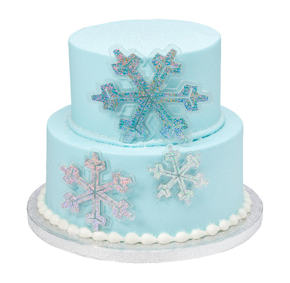 Snowflake Cake Toppers | www.sprinklebeesweet.com
