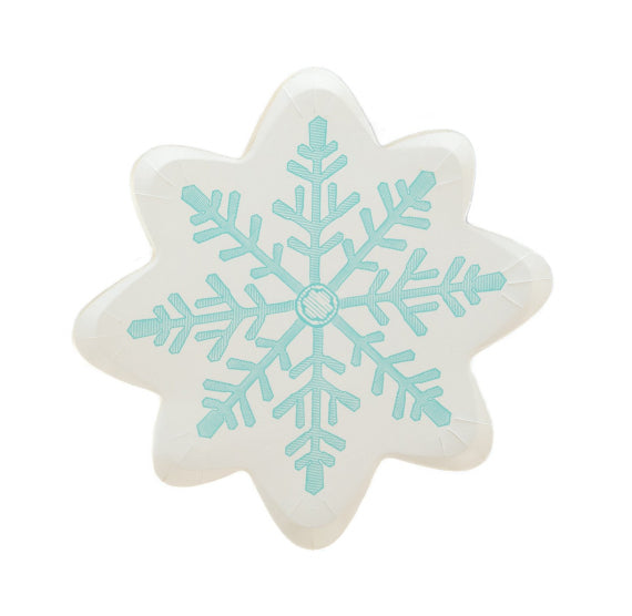 Snowflake Shaped Plates | www.sprinklebeesweet.com