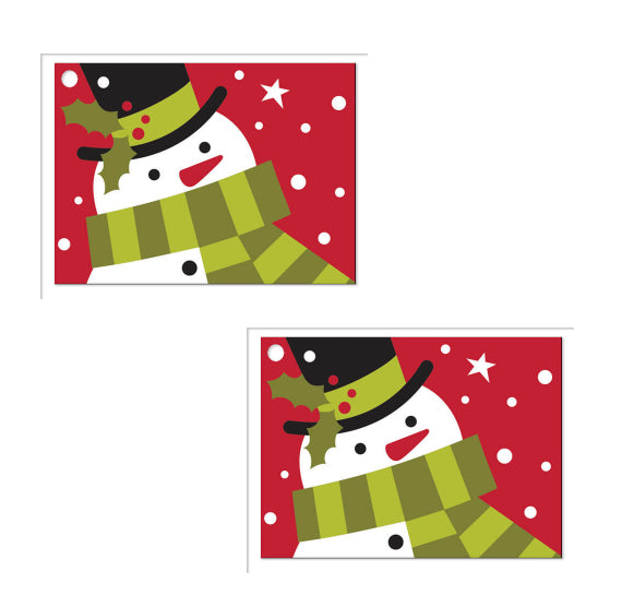 Christmas Gift Tag Cards: Snowman | www.sprinklebeesweet.com