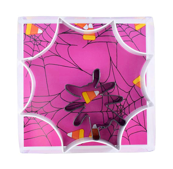 Halloween Cookie Cutters: Spider & Web | www.sprinklebeesweet.com