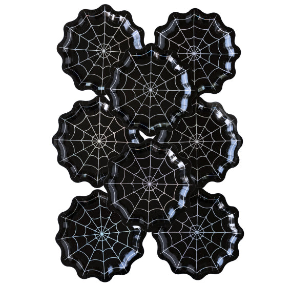 Holographic Spider Web Plates | www.sprinklebeesweet.com