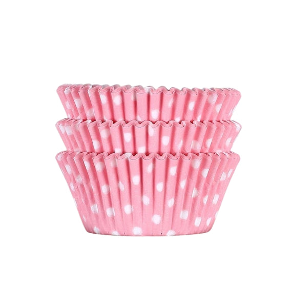 Bulk Light Pink Cupcake Liners: Polka Dot | www.sprinklebeesweet.com