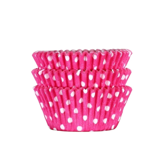 Bulk Pink Cupcake Liners: Polka Dot | www.sprinklebeesweet.com