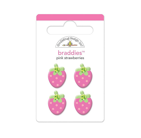 Doodlebug Strawberry Brads | www.sprinklebeesweet.com