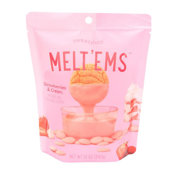 Sweetshop Melt'ems Strawberry Candy Coating | www.sprinklebeesweet.com
