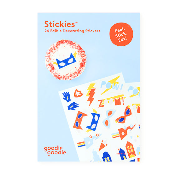 Stickies™ Superhero Edible Stickers: Super Duper | www.sprinklebeesweet.com