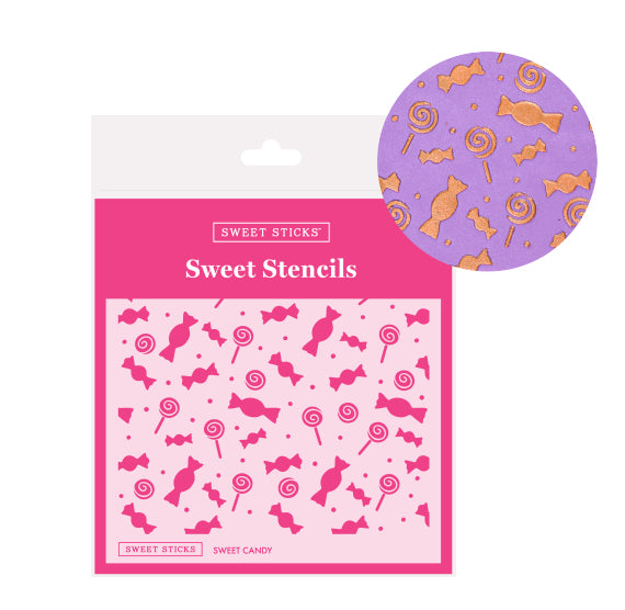 Sweet Stencils: Sweet Candy | www.sprinklebeesweet.com