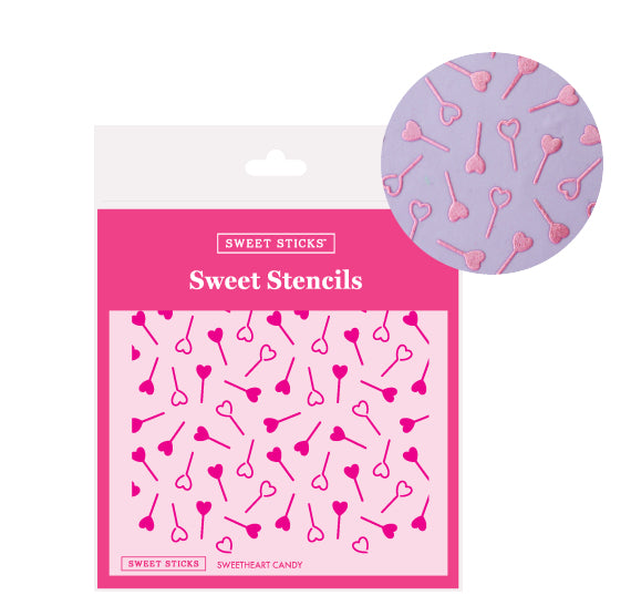 Sweet Stencils: Heart Candy | www.sprinklebeesweet.com