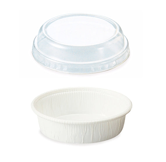 White Tart Pans with Clear Lids | www.sprinklebeesweet.com