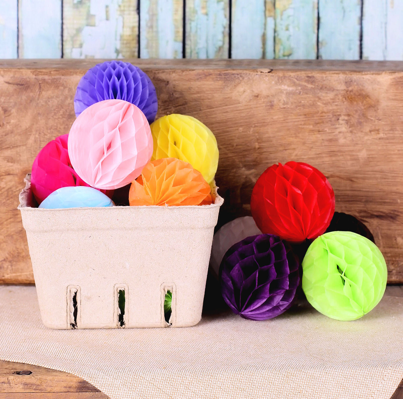 White Honeycomb Tissue Balls: 2" | www.sprinklebeesweet.com