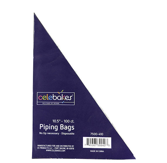 Celebakes Tipless Piping Bags: 10.5" | www.sprinklebeesweet.com