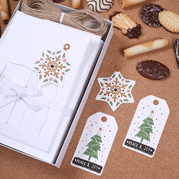 Christmas Cookie Box Kit: Peace + Joy | www.sprinklebeesweet.com
