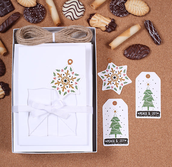 Christmas Cookie Box Kit: Peace + Joy | www.sprinklebeesweet.com
