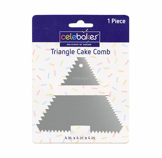 Stainless Steel Triangle Cake Comb | www.sprinklebeesweet.com
